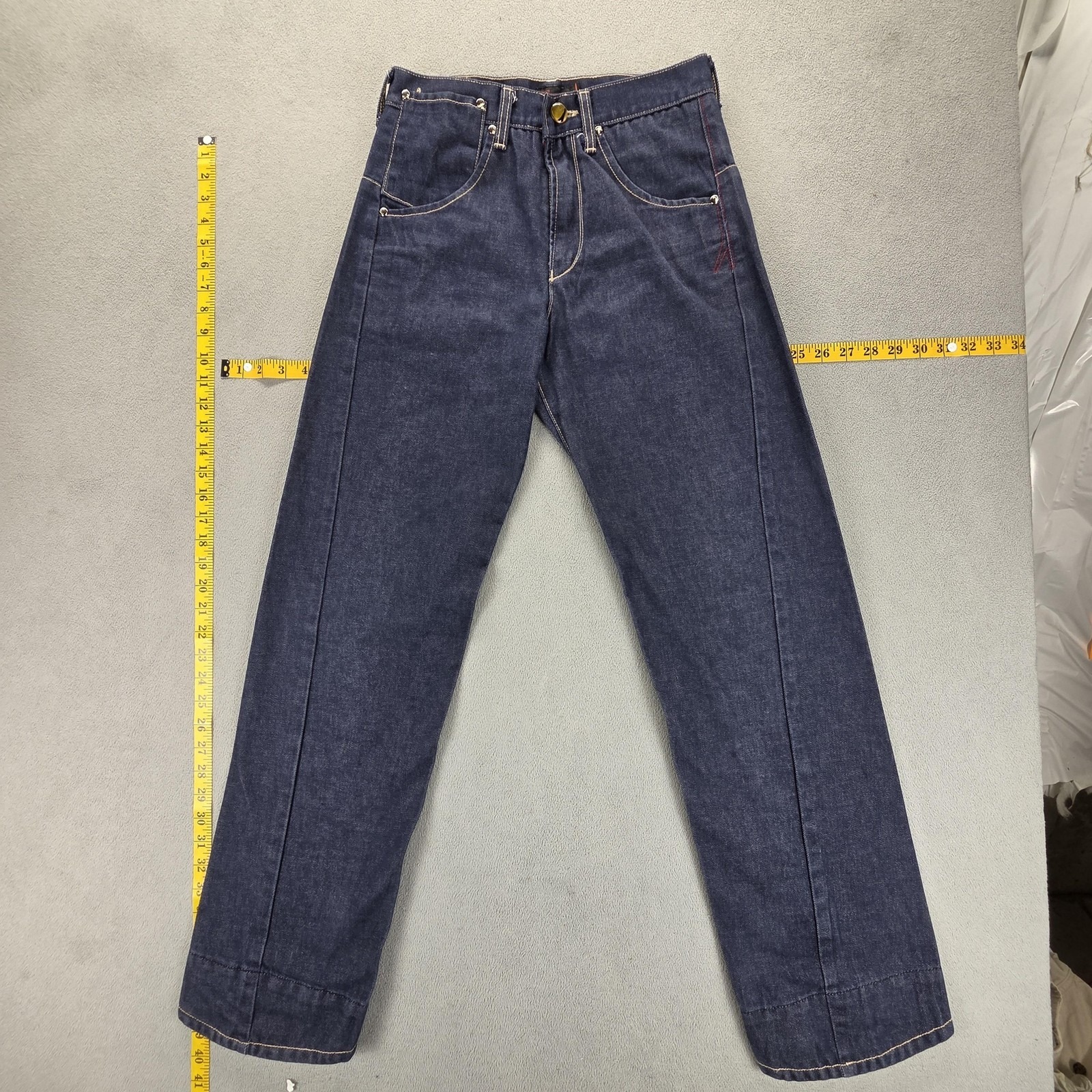 Vtg Levis Engineered Jeans Mens Blue Indigo Twisted Straight Fits 26x31